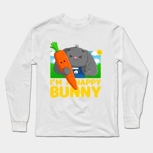 I'm A Happy Bunny Long Sleeve T-Shirt